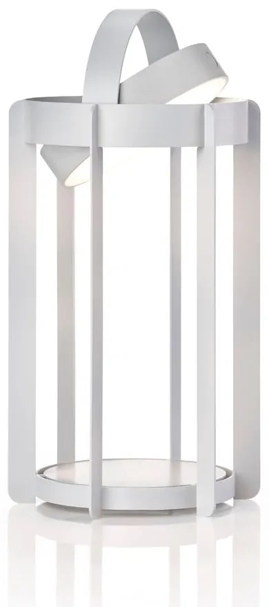 Svetlosivý vonkajší LED lampáš na USB (výška 30 cm) Firefly – Zone