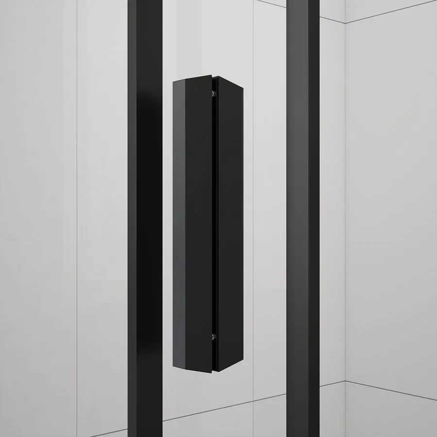 Polysan Polysan, EASY BLACK sprchové dvere 1100mm, číre sklo, EL1115B