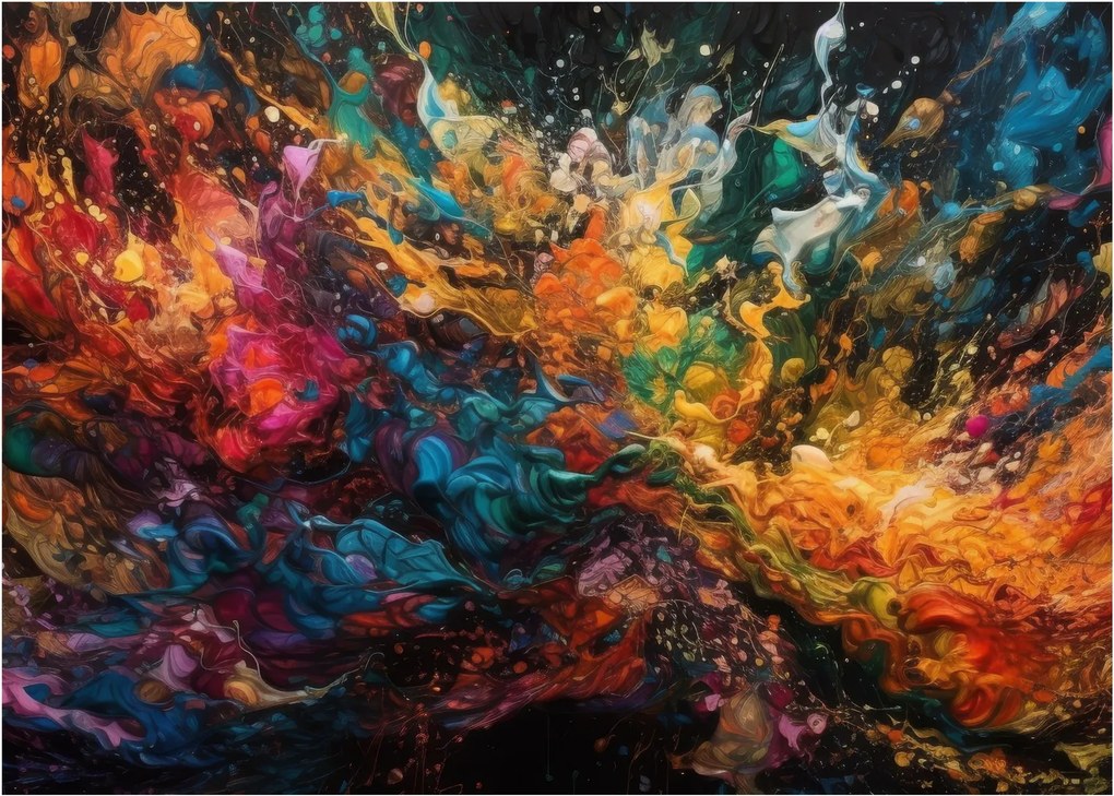 Obraz - Farebná abstrakcia II. (70x50 cm)