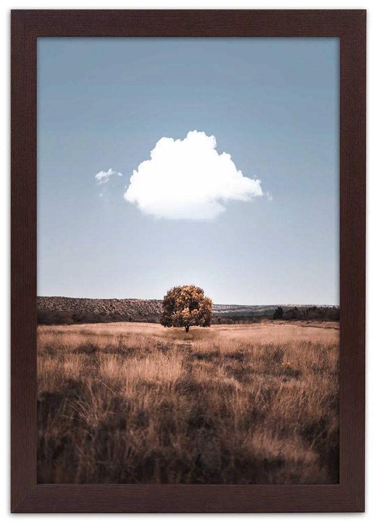 Gario Plagát Osamelý strom a oblak Farba rámu: Bez rámu, Rozmery: 30 x 45 cm