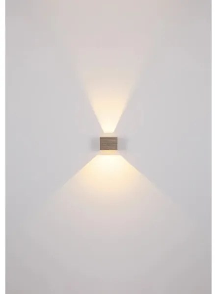 Globo 15553W1W - LED Nástenné svietidlo ALINA LED/8W/230V hnedá