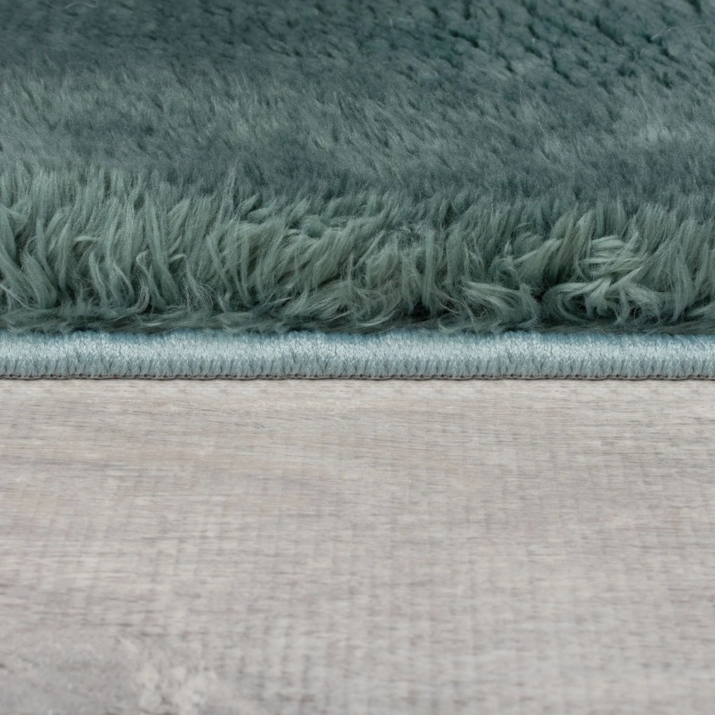 Flair Rugs, Kusový koberec Faroe Faux Fur Blue, 200x290, modrá, obývacia izba