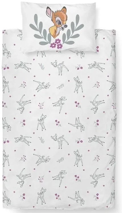 Obliečky do postieľky Bambi Kvetinový Svet  100x135/40x60 cm