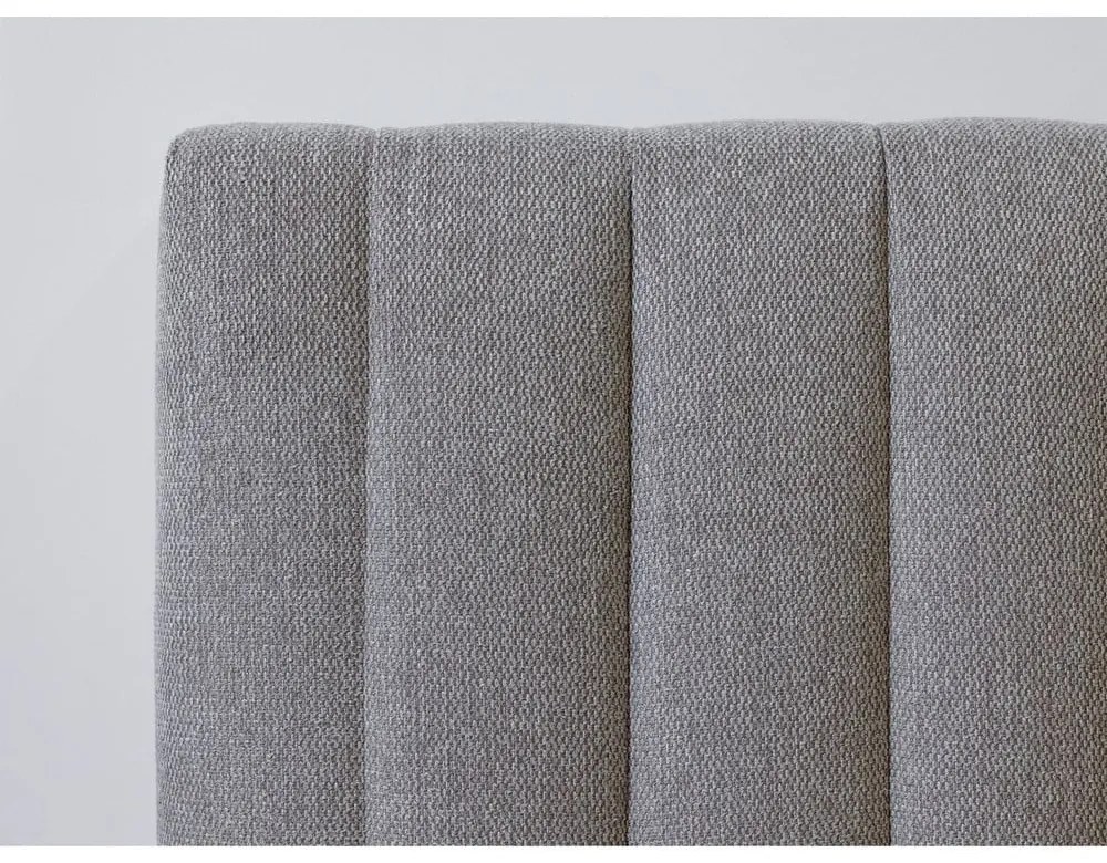 Svetlosivá/prírodná dvojlôžková posteľ s roštom 160x200 cm Oceane – Bobochic Paris