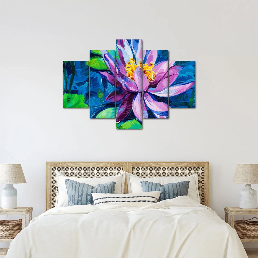Obraz lekna na vode (150x105 cm)