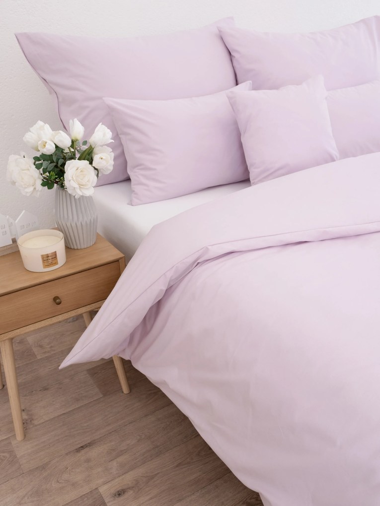 Predĺžené bavlnené obliečky Renforcé - Jasmine lila