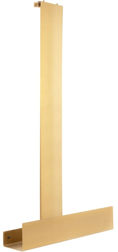 Rea Tori, kúpeľňová závesná polička 40x9,5x75,5 cm, zlatá matná, REA-85001