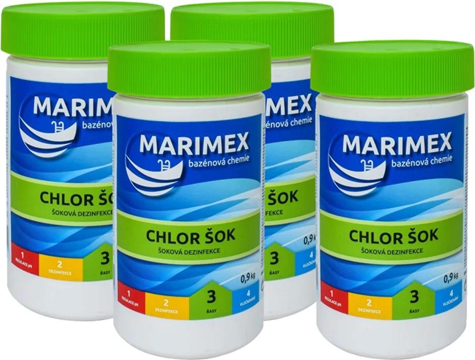 Marimex | Marimex Chlor Šok 0,9 kg - sada 4 ks | 113013023