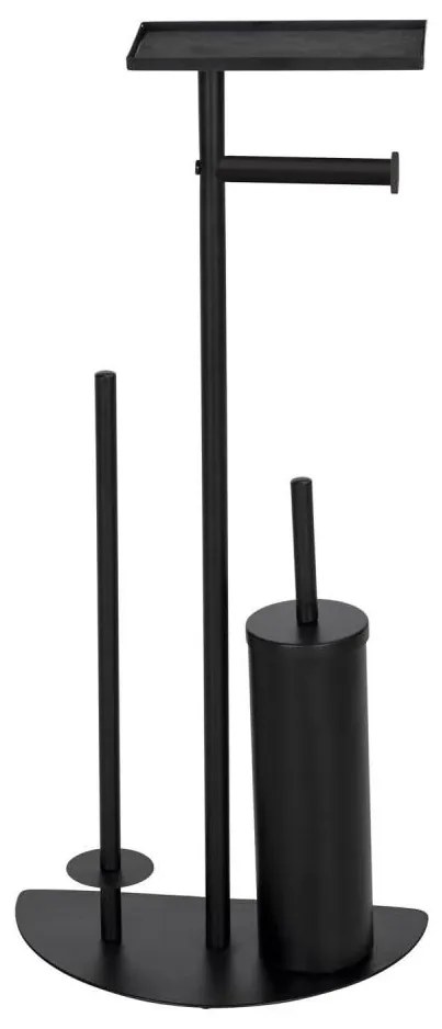 WENKO 26060100 - Súprava na WC COSENZA 32,5x72 cm čierna