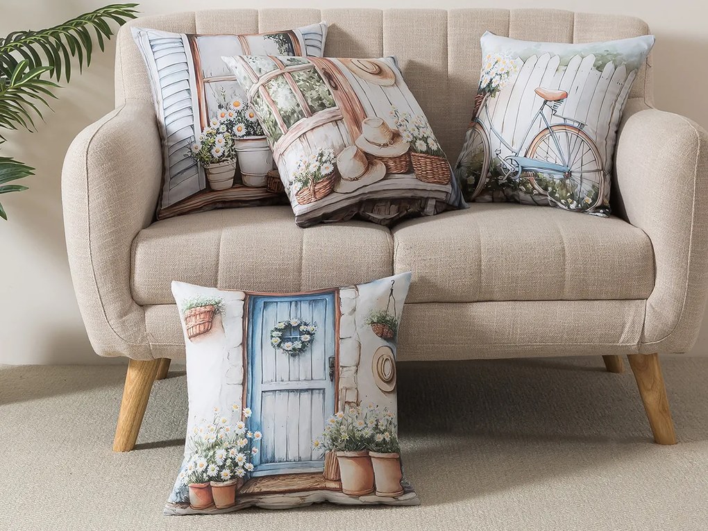 XPOSE® Set obliečok na vankúš VALENTINA (digitálna tlač) 43x43 cm - set 4 ks