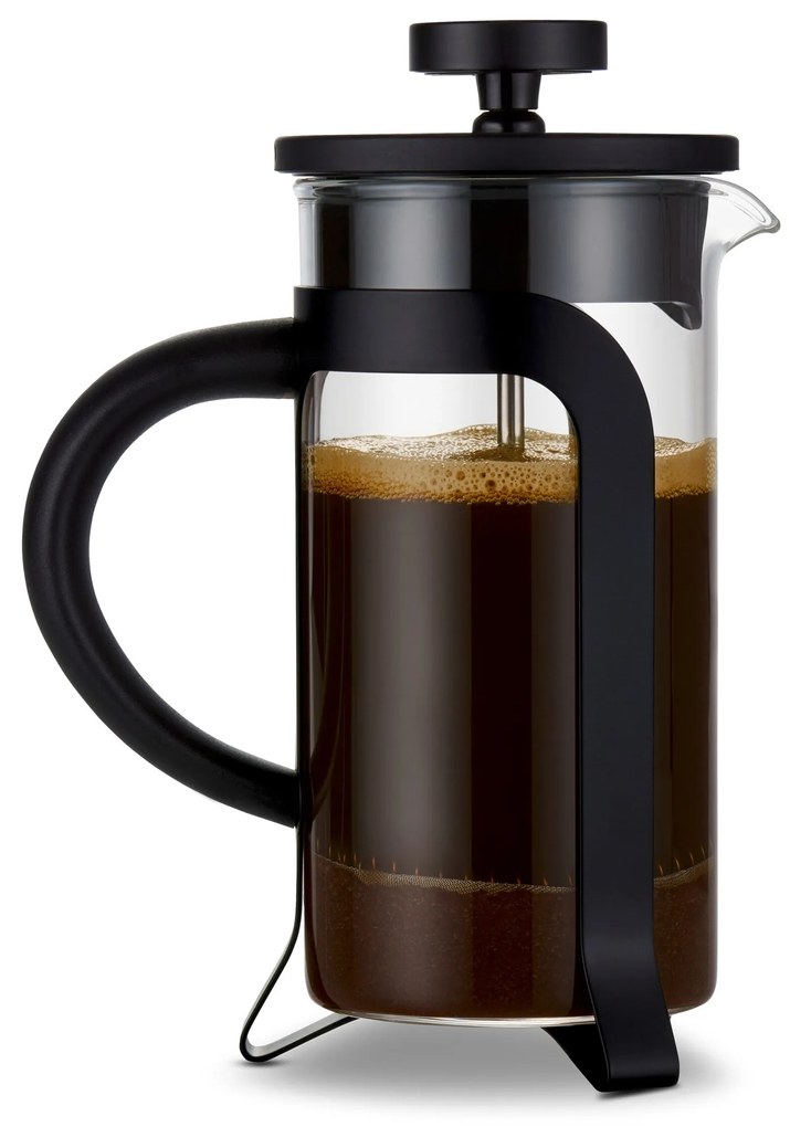Kanvica french press 300 ml, 2 šálky, čierna