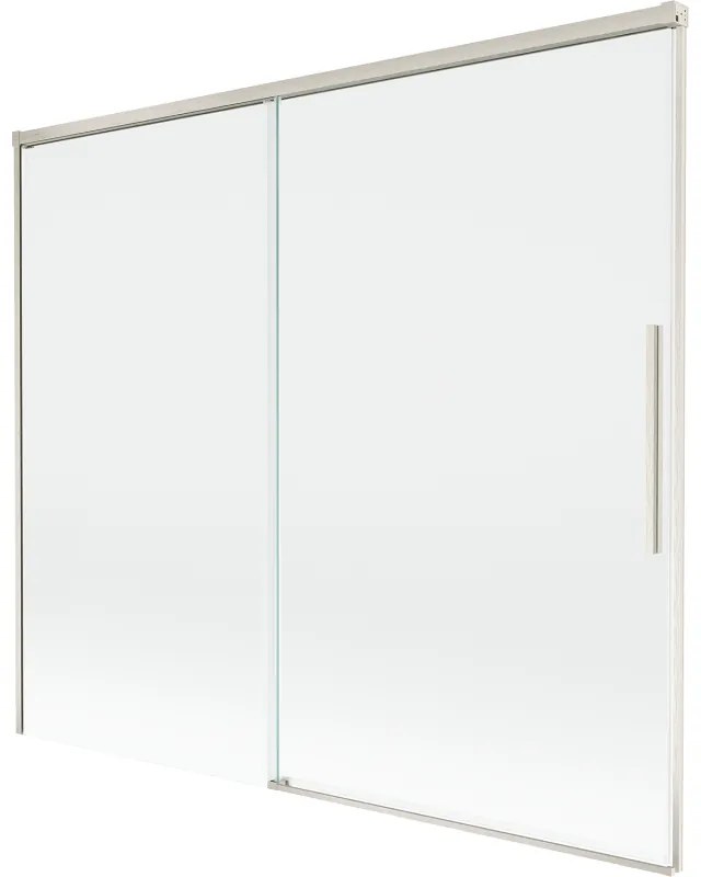 Mexen Rox, 2-krídlová posuvná vaňová zástena 180 x 150 cm, 8mm číre sklo, oceľový profil, 8C9-180-001-97-00