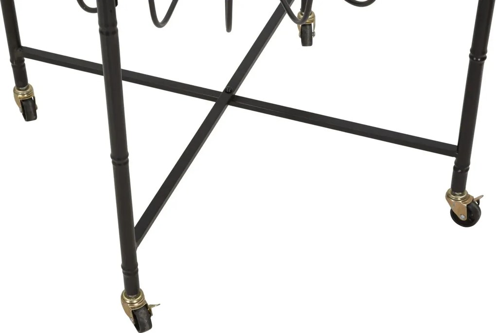 Konferenčný stolík Cebu 70 cm čierny/hnedý