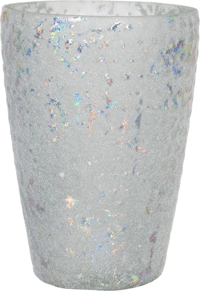 Sklenený svietnik na čajovú sviečku Enzo - Ø 13*9 cm