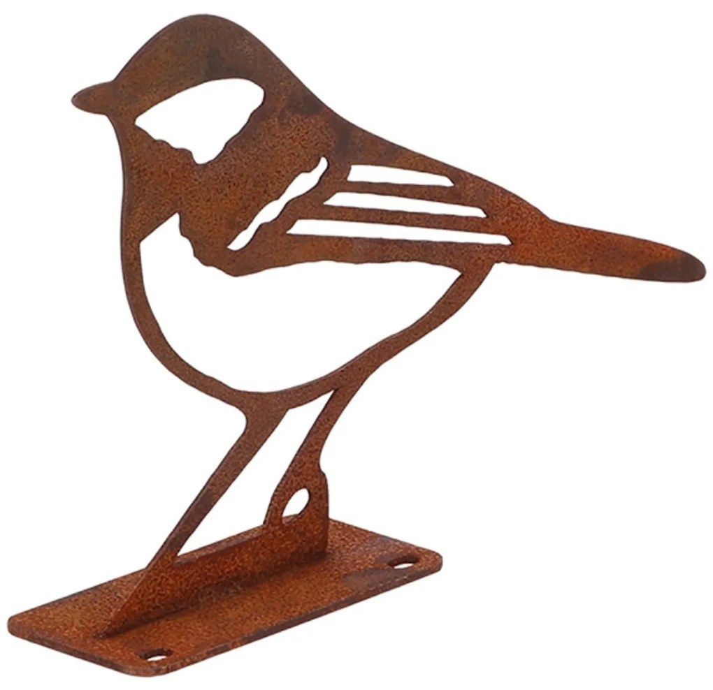 Záhradná kovová figúrka Rumi, 10x14x3,5 cm, hnedá