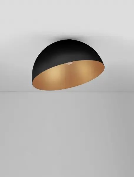 LED čierno-zlaté dizajnové stropné svietidlo Onia 50