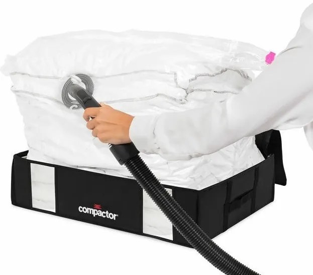 Úložný box Compactor 3D Black Edition, 145 l, čierna