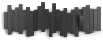 Čierny sklápací vešiak Sticks Umbra