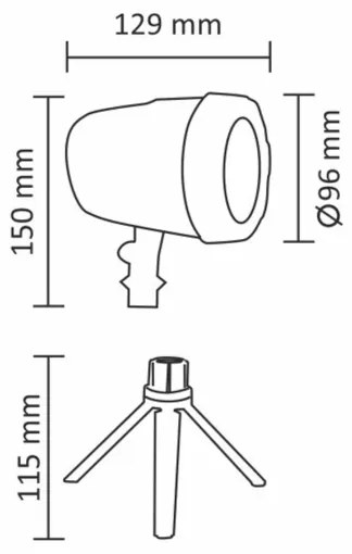 LED Vonkajší laserový projektor LED/5W/230V IP44
