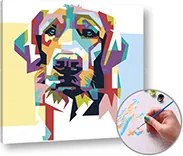 Maľovanie podľa čísel PSÍ MILÁČIK – nízka náročnosť