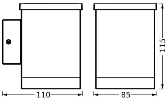 Ledvance - LED Solárne nástenné svietidlo ENDURA STYLE SOLAR LED/0,5W/2,4V IP44
