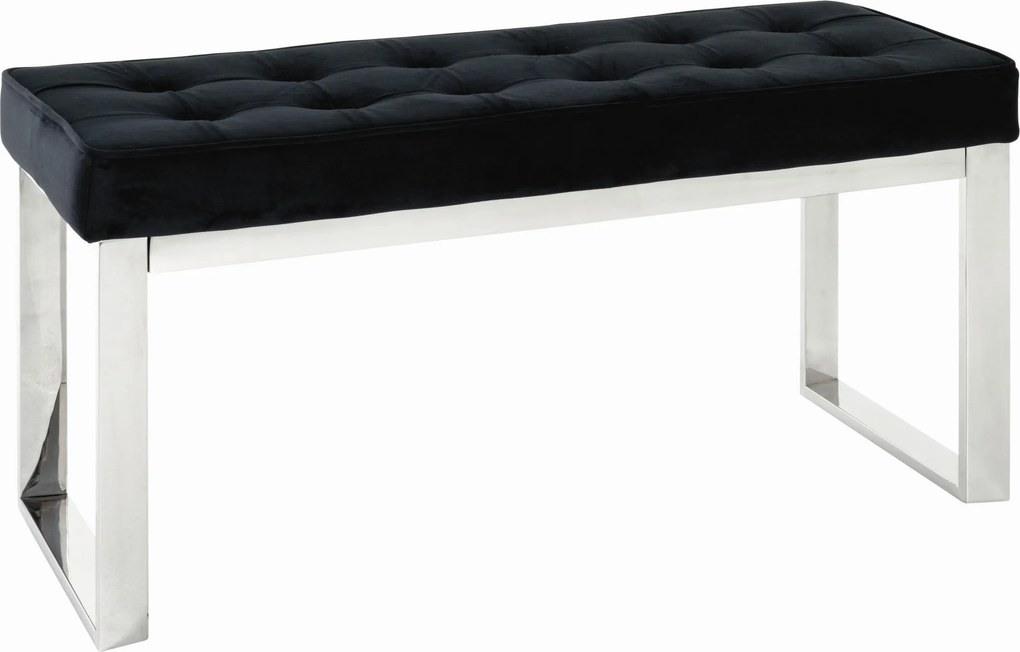 XXXLutz DLHÁ TABURETKA, kov, textil, 100/48/41 cm - Kreslá - 001931087401