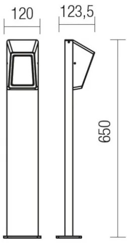 Redo 9168 - LED Vonkajšia lampa ARGES LED/3W/230V IP54 hnedá