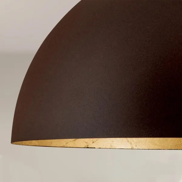 Orion HL 6-1623/1 - Luster na lanku ELIANO 1xE27/60W/230V pr. 50 cm hnedá/zlatá