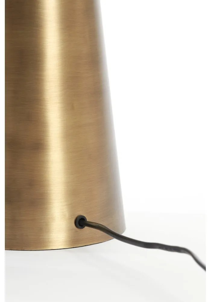 Stolová lampa v bronzovej farbe s kovovým tienidlom (výška 52 cm) Dita – Light &amp; Living