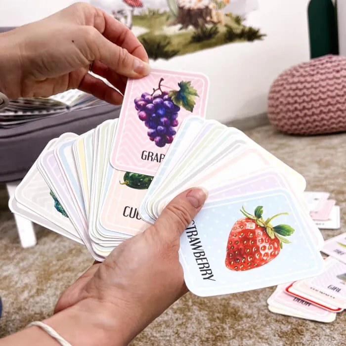XXL Montessori karty pre deti - 155 kariet s anglickými slovami