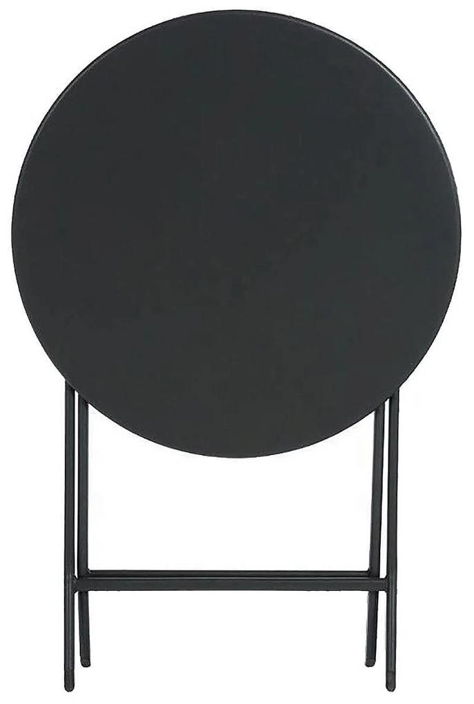 Hliníkový skladací stôl SUNNY ø 60 cm (antracit)
