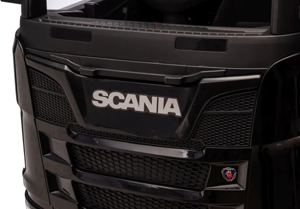 LEAN CARS Scania 500R HL698 Čierne lakované auto 4x4 na batérie