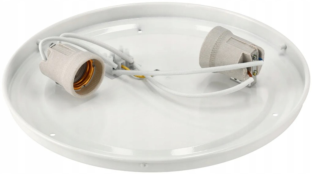 ECOLIGHT Okrúhle LED stropné svietidlo - 2xE27 - biele