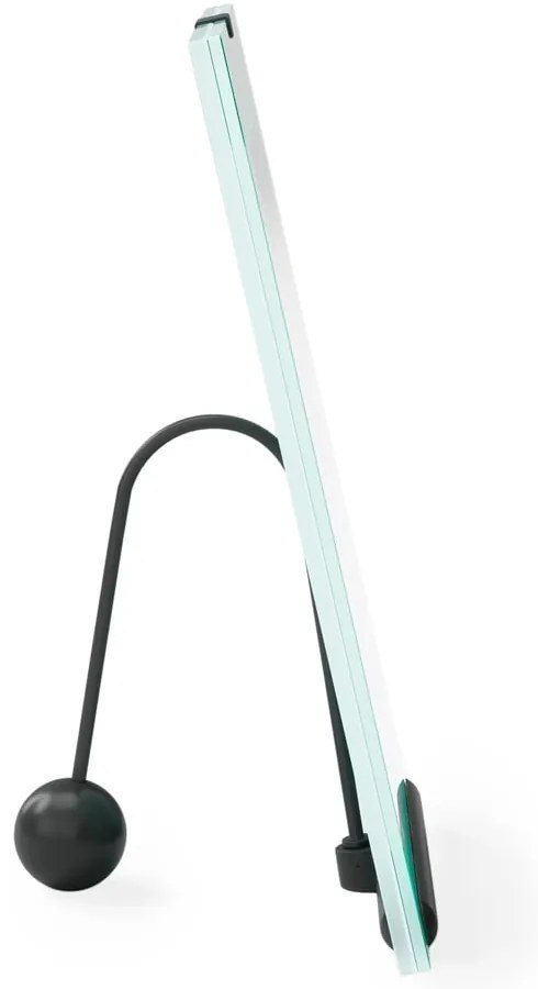 Čierny sklenený stojací rámček 19x23 cm Flute – Umbra