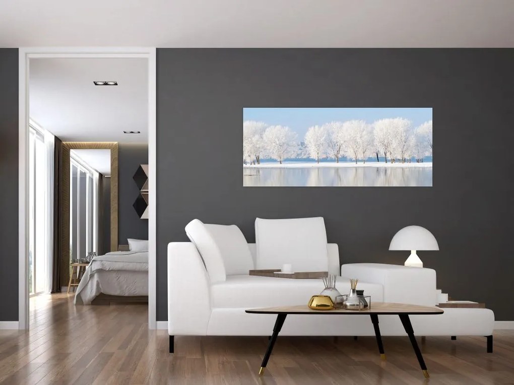 Obraz zimnej krajiny (120x50 cm)