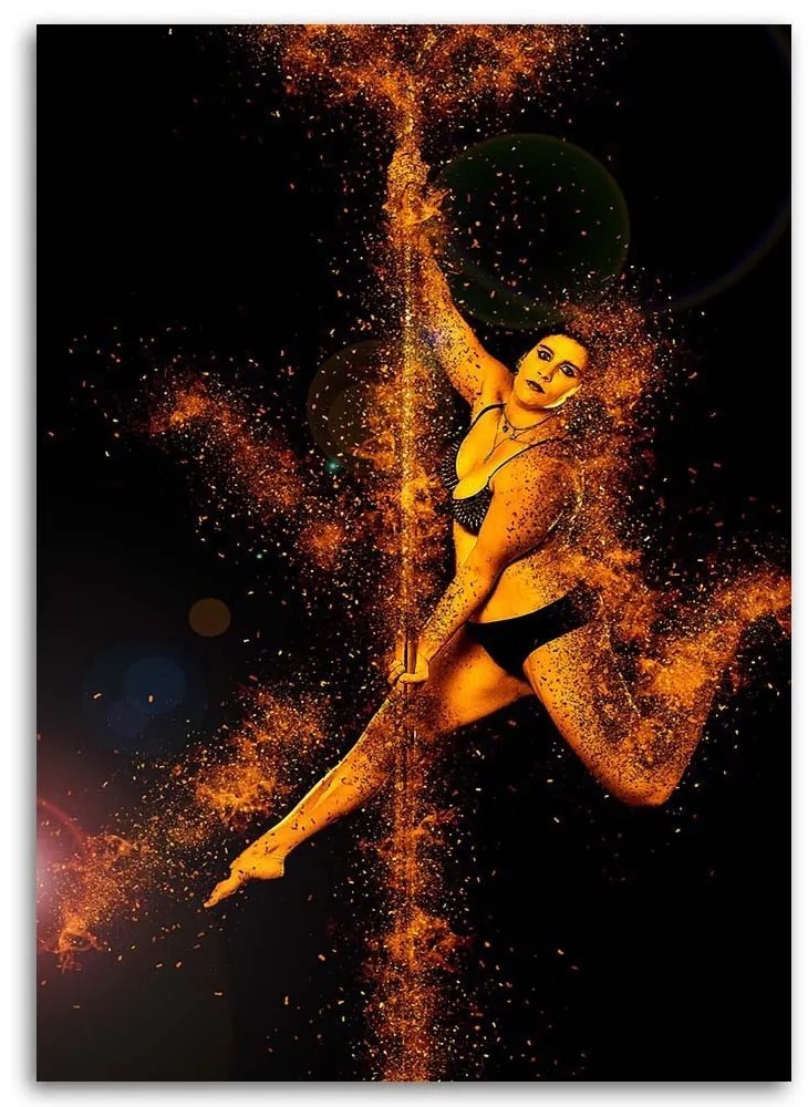 Obraz na plátně Dancer Gold - 70x100 cm