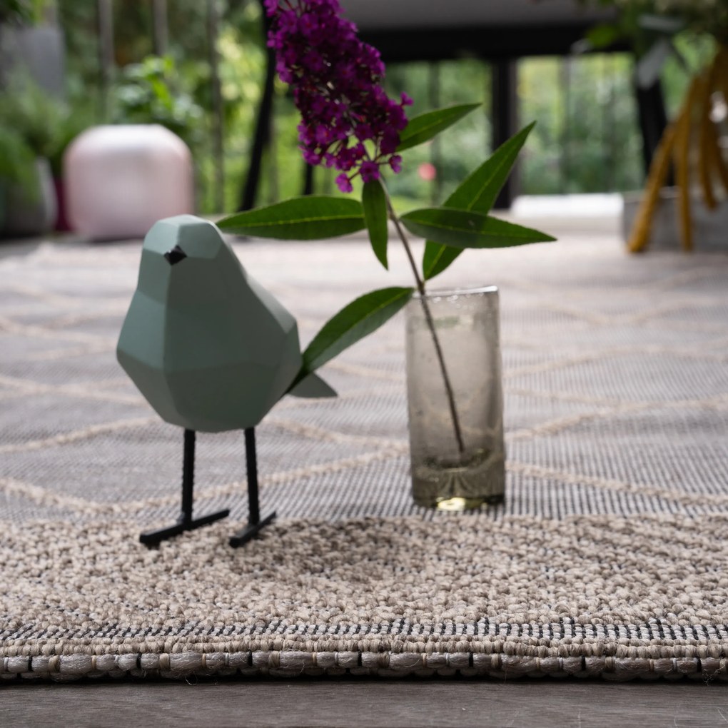 Kusový koberec My Oslo 710 Taupe - na von aj na doma, 80x150, hnedá, chodba / predsieň, Obsession