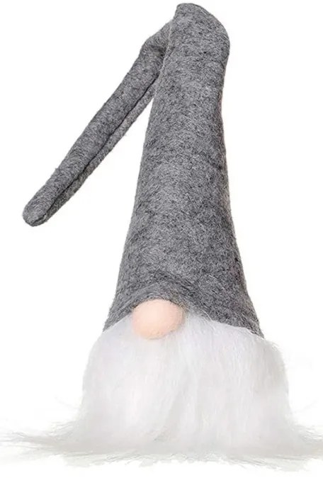 Vianočný škriatok Led YX039 sivý