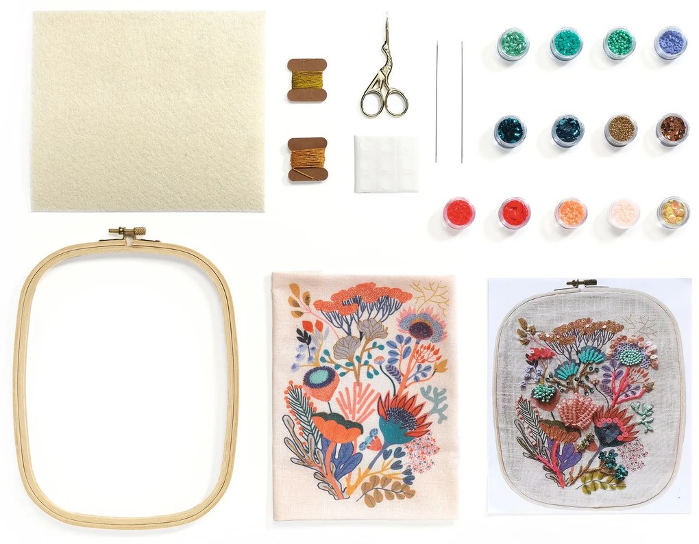 Atelier 58 – Korálikové vyšívanie pre tínedžerov aj dospelých – kvetina