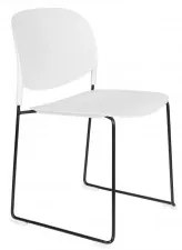 Jídelní židle STACKS ZUIVER,plast bílý White Label Living 1100451