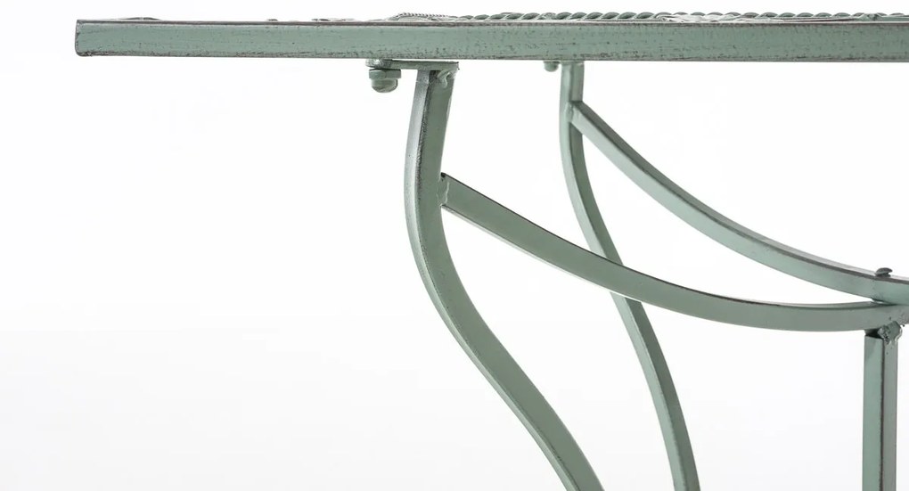 Kovový stôl GS19599 - Zelená antik