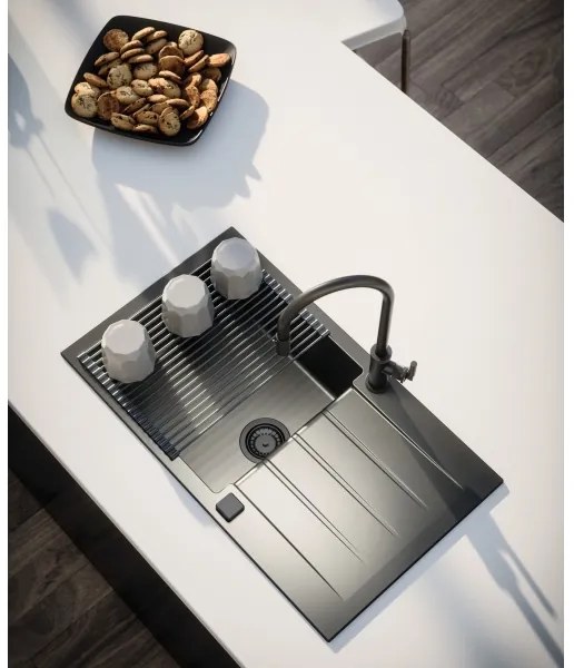 ALVEUS 1148159 - Kuchynský drez CADIT 79x50 cm granit/čierna