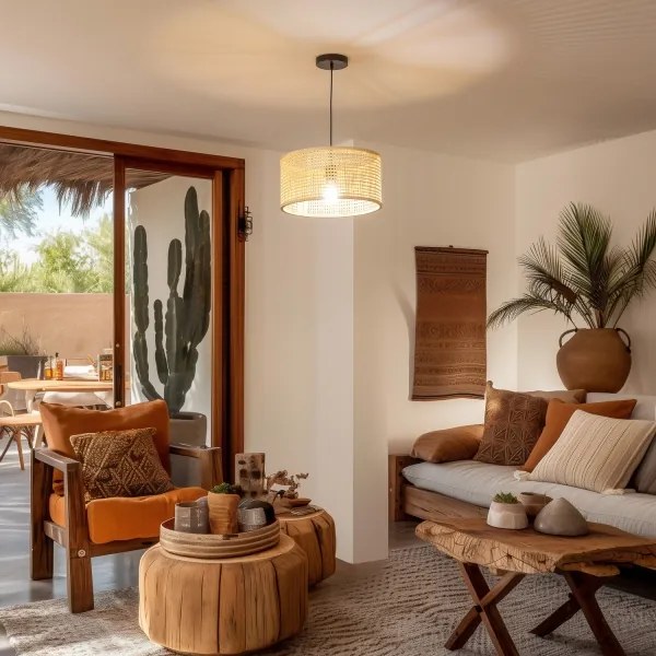 Univerzálne tienidlo KERIA priemer 40 cm béžové