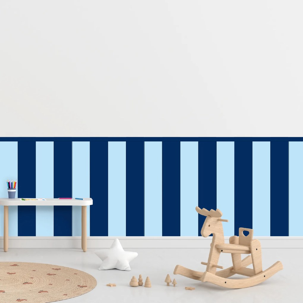 60x100cm Obdĺžnik - Námornícka modrá farba - textilná nálepka na stenu Farba: Kombinácia, Veľkosť: 80 cm