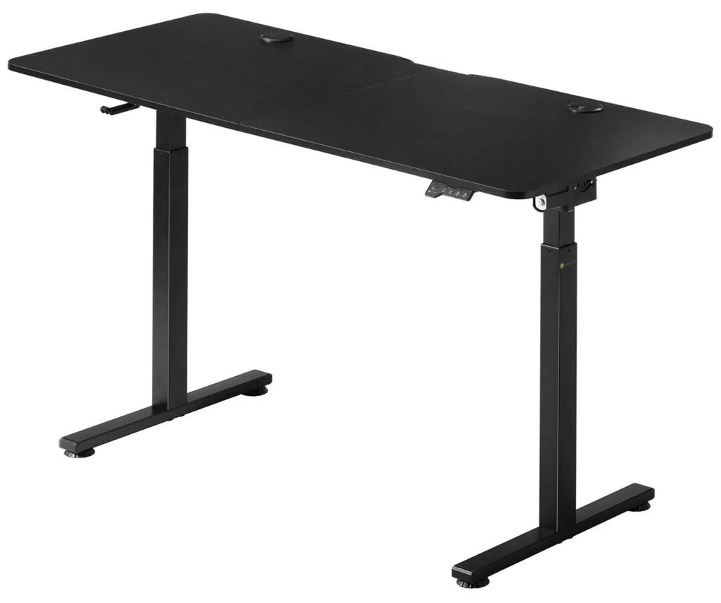InternetovaZahrada Kancelársky stôl 140x60cm - čierny