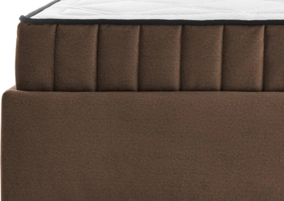 Posteľ Joy 160x200 cm, whisky hnedá látka