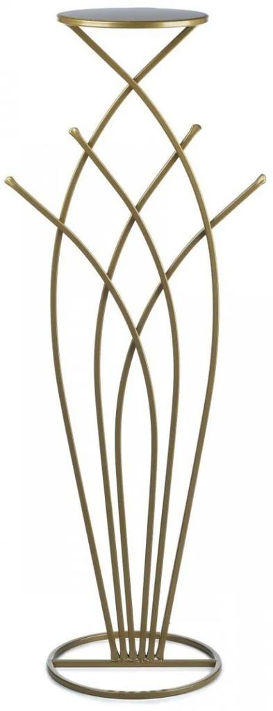 Květinový stojan RUE 100 cm zlatý