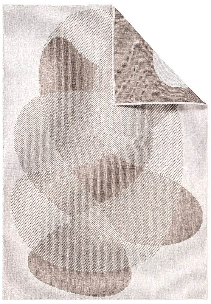 Dekorstudio Obojstranný koberec na terasu DuoRug 5835 - béžový Rozmer koberca: 80x150cm