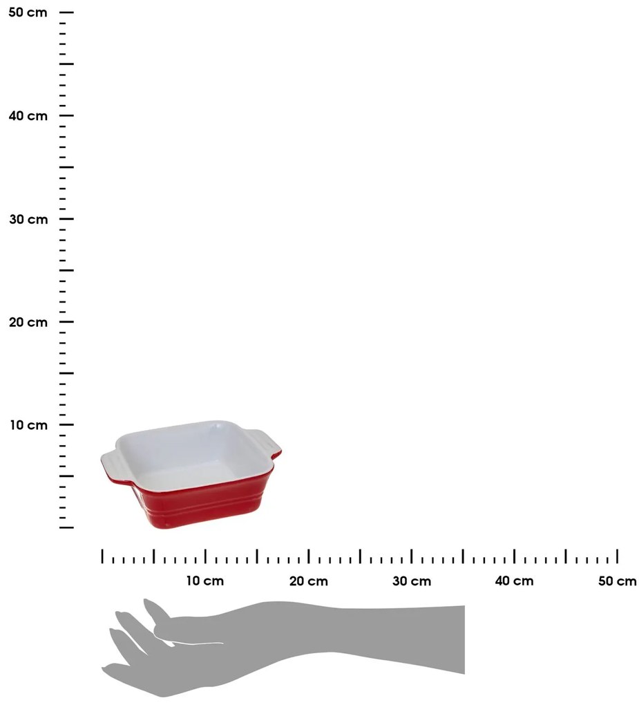 Keramická zapekacia misa Simple Red sada 2ks