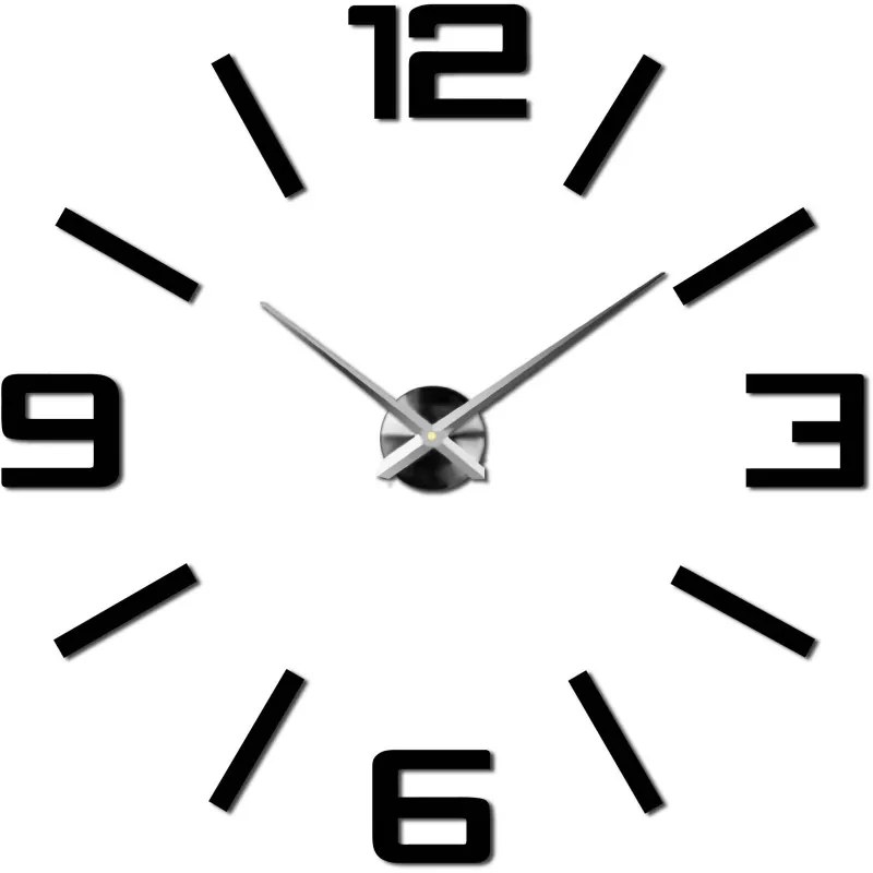 Moderné nalepovacie hodiny na stenu z plexiskla – tichý chod I SENTOP X0037